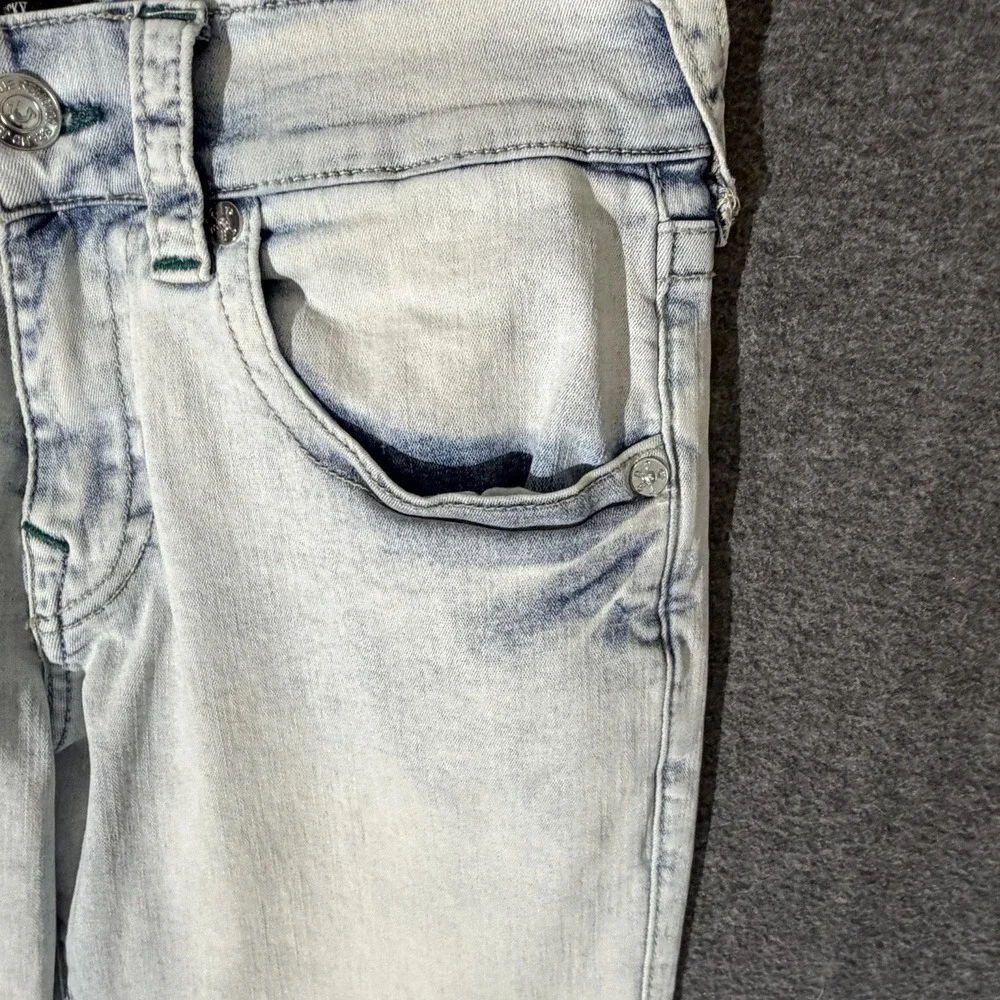 True Religion Ricky Relaxed Straight Jeans faded light wash denim SZ 30/32